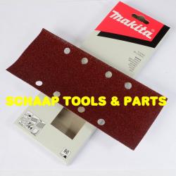 Schuurblad  93x230mm geperforeerd P 60 red per 10 verpakt | P-31843